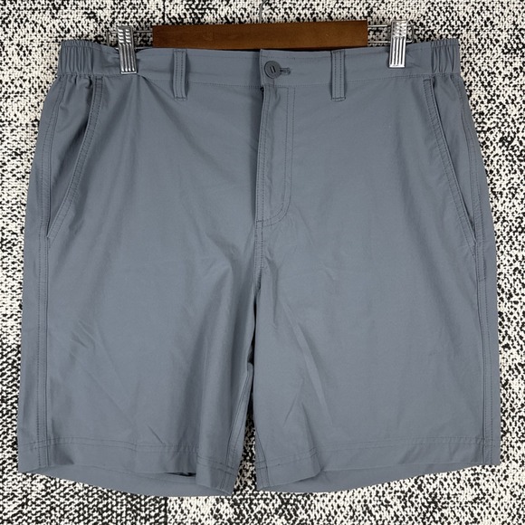 Free Fly Chino Shorts Mens Medium Nylon Blend Gray Performance LIght Stretch - Picture 1 of 7